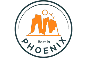 The official badge from Expertise.com awarding Aardvark as one of the best locksmiths in Glendale, AZ.